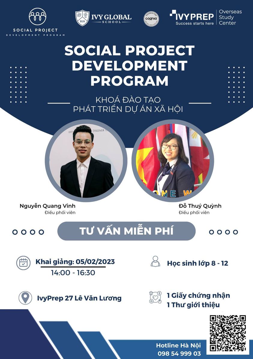 KHAI GIẢNG KHÓA ĐÀO TẠO DỰ ÁN XÃ HỘI CHUYÊN NGHIỆP SOCIAL PROJECT DEVELOPMENT PROGRAM 2023