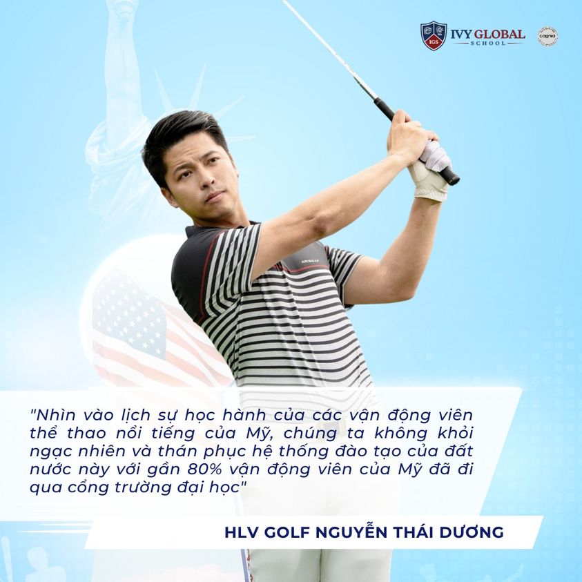 HLV GOLF NGUYỄN THÁI DƯƠNG CHIA SẺ VỀ ĐAM MÊ THỂ THAO CHUYÊN NGHIỆP VÀ HỌC BỔNG THỂ THAO TẠI MỸ