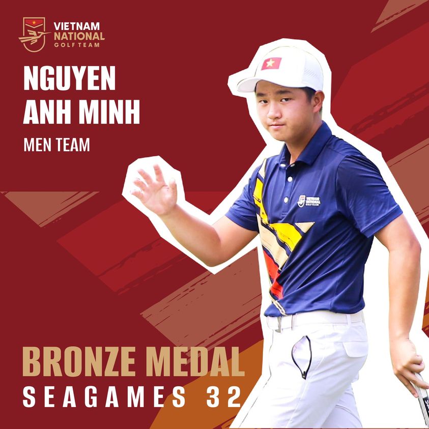 IGSER NGUYỄN ANH MINH ĐẠT HUY CHƯƠNG ĐỒNG BỘ MÔN GOLF TẠI SEAGAMES 32