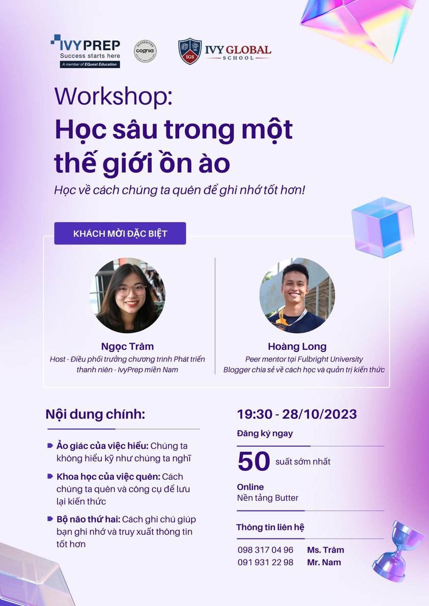 [WORKSHOP ONLINE] HỌC SÂU TRONG MỘT THẾ GIỚI ỒN ÀO