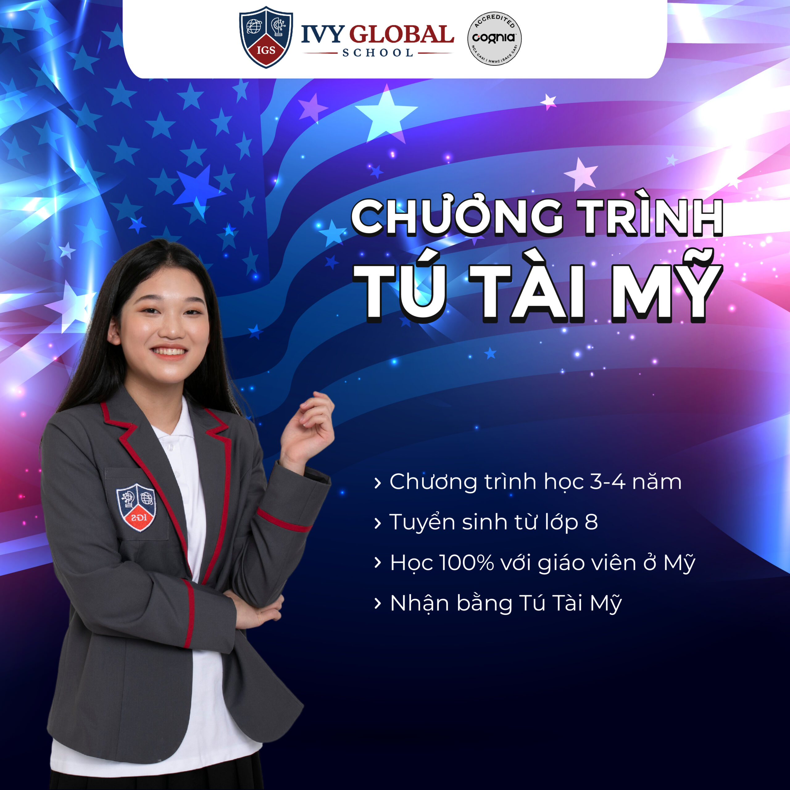 TUYỂN SINH CHƯƠNG TRÌNH TÚ TÀI MỸ IVY GLOBAL SCHOOL